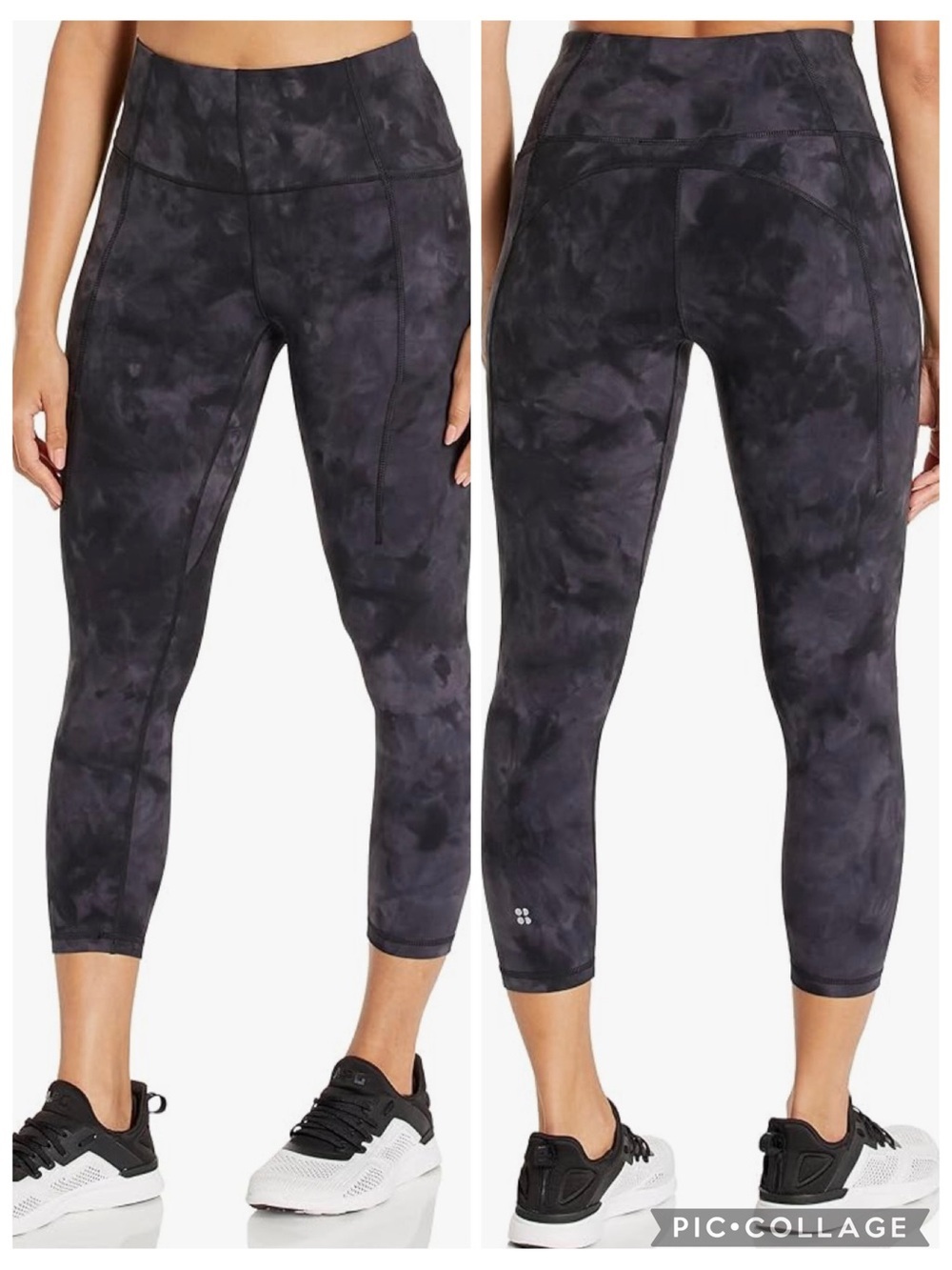 Sweaty Betty Women's Super Sft 7/8 Yoga Leggings/Bk Spray Dye small 6